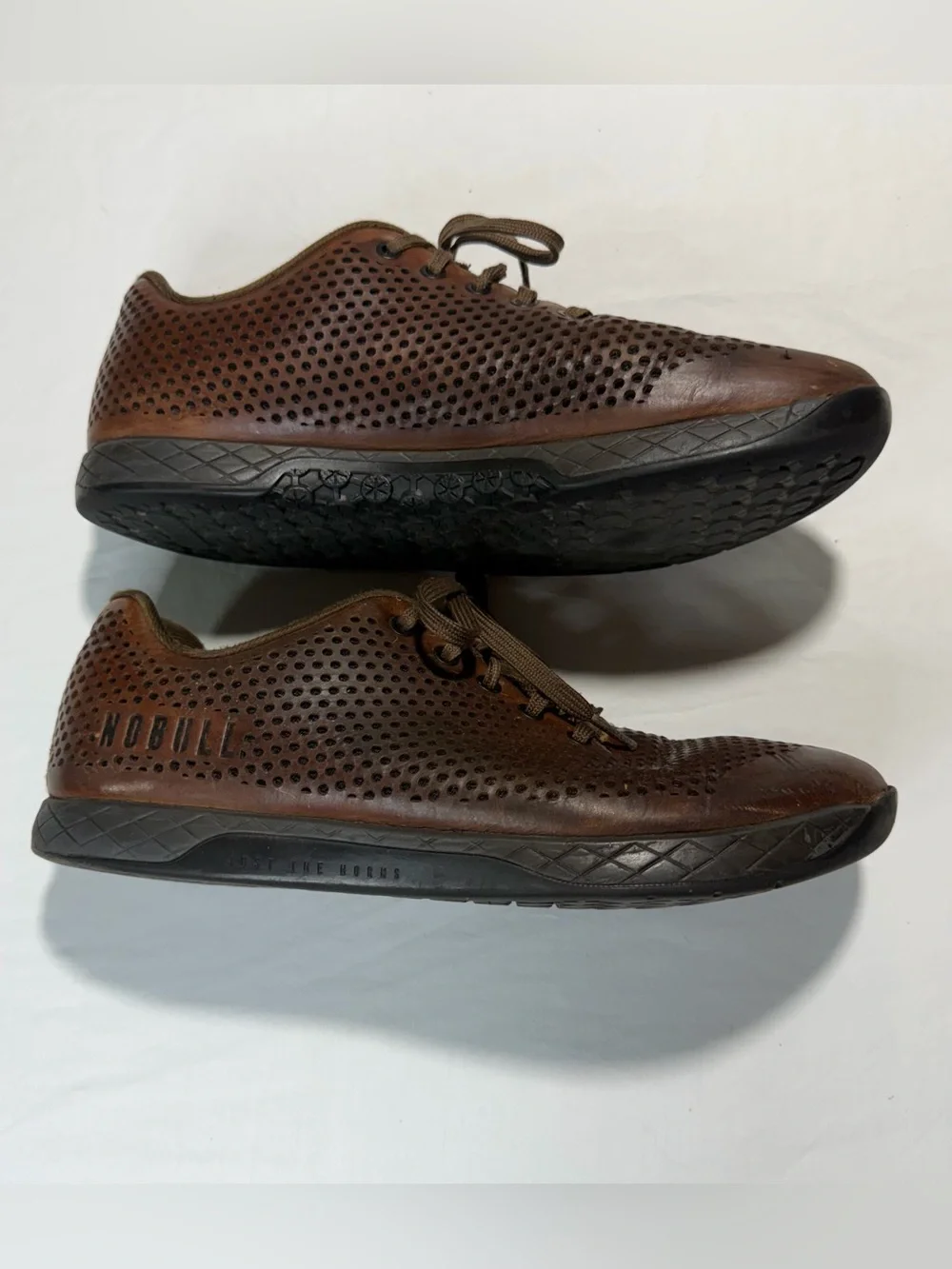 Nobull Perforated Leather Trainers